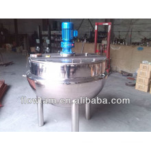 stainless steel steam jacketed cooker mixer